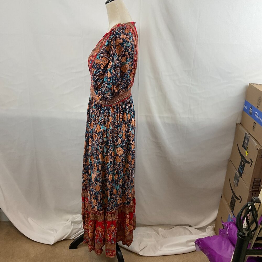 Baltic Born Floral Maxi Dress - Red and Blue - Picture 8 of 15
